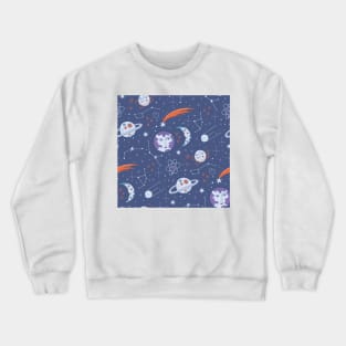 Pattern with astronomy symbols Crewneck Sweatshirt